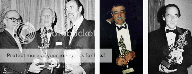 reuben winners From Left: Rube Goldberg wins the Reuben in 1967. Sergio Aragones wins in 1996. Mell Lazarus wins in 1981.